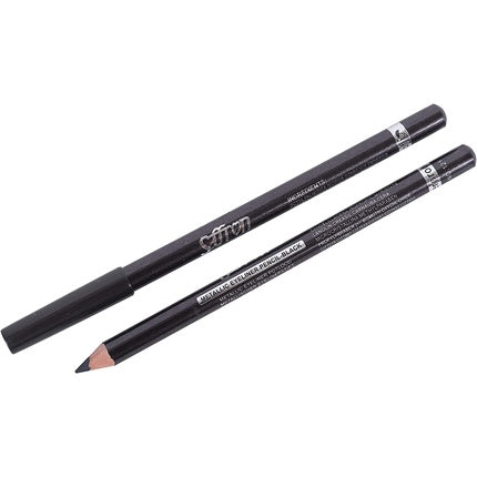 Creion de ochi Saffron London, Metallic Eyeliner Pencil, culoare neagră