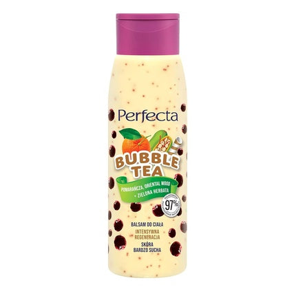 Perfecta Bubble Tea Balsam de corp regenerare intensă, portocală și lemn oriental, 300ml