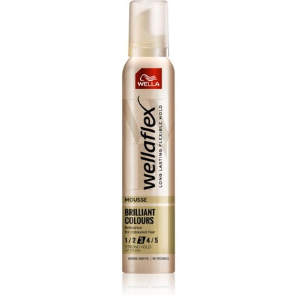 Moussă de coafare Wella Wellaflex Brilliant Colors 3, 200ml