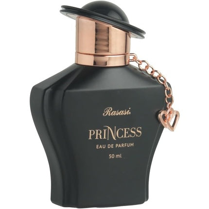Rasasi Princess Noir Pour Femme, Parfum feminin, 50ml, design negru cu elemente aurii
