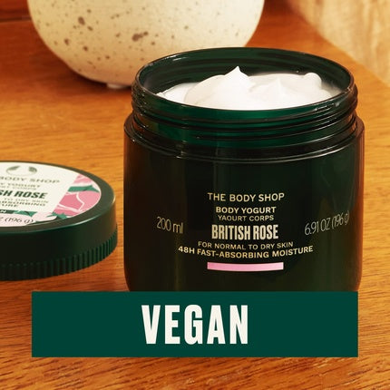 Unt de corp, The Body Shop, British Rose, Vegan, 200ml