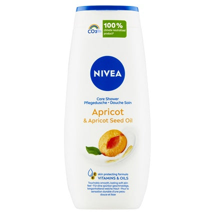 Gel de Duș Nivea Care Apricot, 250 ml, cu ulei de sâmburi de caise