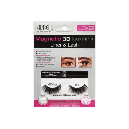 Gene false Ardell 3D Faux Mink 854, Eyeliner magnetic