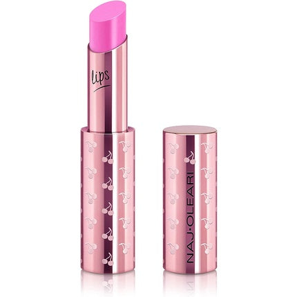 Balsam de buze Naj Oleari Tender Glow Lip Balm 01 Pink, roz, cu motive de cireșe
