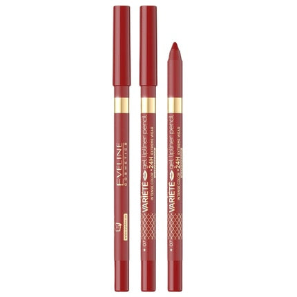 Creion Gel pentru Ochi, Eveline Cosmetics, Variete Classic Red, Culoare Roșie