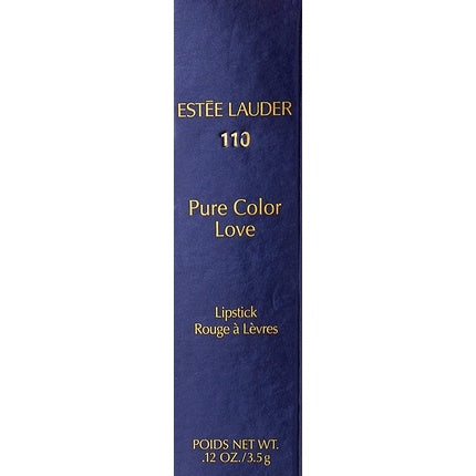 Estée Lauder Pure Color Love Lipstick, 110 Raw Sugar, ruj mat, capac metalizat