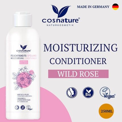 Condiționar Wild Rosa Bio, 250ml, Hranitor pentru păr uscat și degradat