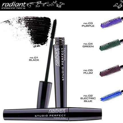 Mascara, Radiant, Studio Perfect, negru, silicon