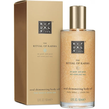 Ulei de corp, Rituals, Karma Soul 100ml, lotus sfânt și ceai alb organic