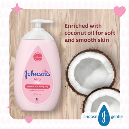 Loțiune Johnson's Baby cu Bumbac, Roz, 500ml