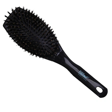 Eurostil Large Professional Boar Bristle Brush, Negru