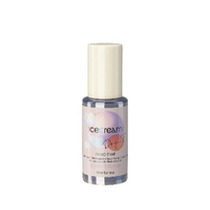 Fluid de păr Inebrya Ice Cream Star, 60 ml, ambalaj argintiu și crem