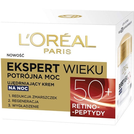 Crema de Noapte Anti-Rid L'Oréal Paris Age Specialist 50+, 50ml
