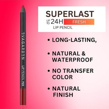 Evagarden Superlast Lip Pencil, 01 Red, 3 g