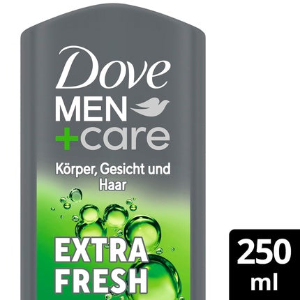 Gel de duș, Dove, Men+Care Extra Fresh, verde 250ml