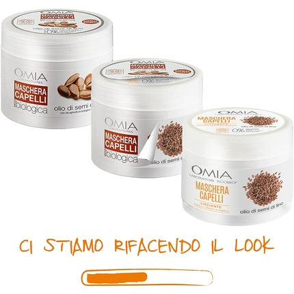 Mască de păr, Omia Bio, ulei de in, 250ml