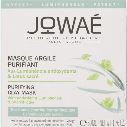 Masca facială cu argilă Jowae, purificatoare, pentru piele sensibilă