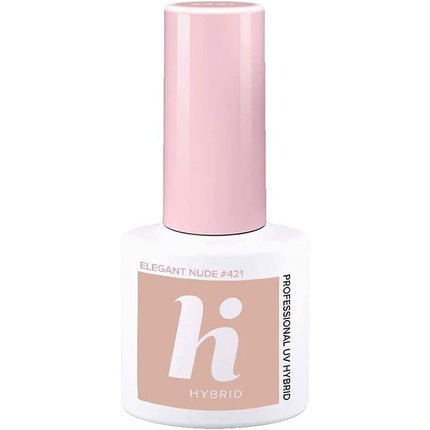 Lac Gel Polish Hi Hybrid, Elegant Nude #421, 5ml