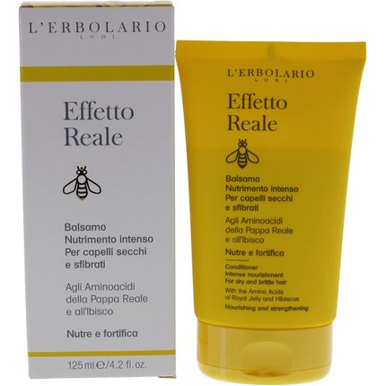 L'Erbolario Effetto Reale Balsam pentru păr uscat și deteriorat, 159 g, galben