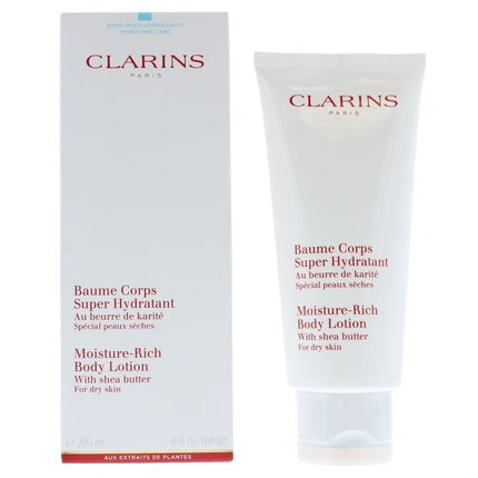 Loțiune pentru Corp, Clarins, Baume Corps Super Hydratant, 200ml, Culoare Alb