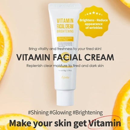 Esfolio Retinol Facial Cream, K-Beauty, Anti-Wrinkle, Tubă albă cu accente mov