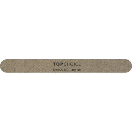 Pilă unghii Top Choice Bamboo Eco, drept, maro