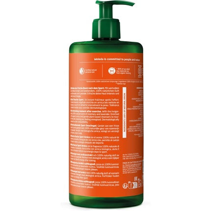 Gel de duș Weleda Sport cu Arnica, 750 ml, Ambalaj cu pompă