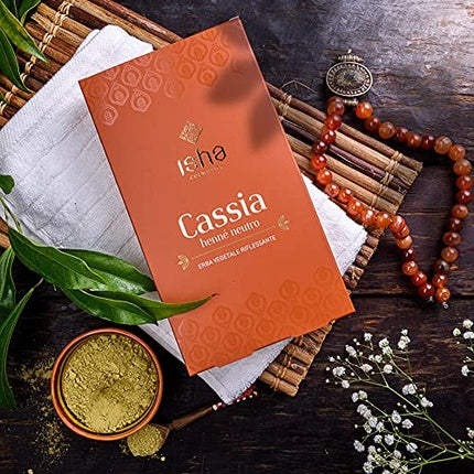 Isha Vital Cassia Neutral Henna, pudră de păr naturală, 100g