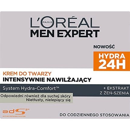 Crema hidratantă zilnică L'Oréal Men Expert Hydra 24H, 50ml