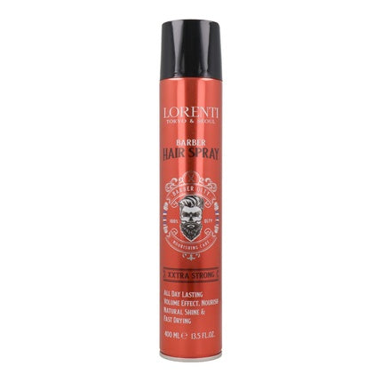 Spray de păr Lorenti Barber Hair Spray Extra Strong, roșu, 400 ml