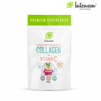 Pulbere colagen Intenson, vitamina C, 100g
