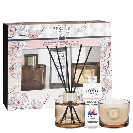 Set cadou difuzor aromă Bolero, Maison Berger Paris, Magnolia Liliflora