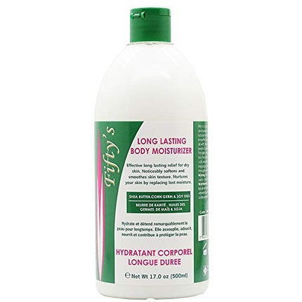 Loțiune de Corp Fifty's, Hidratare de Lungă Durată, 500ml, Verde