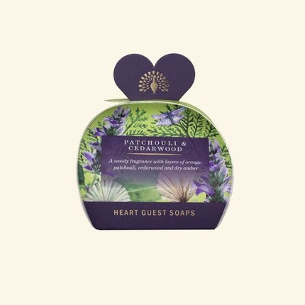 Săpunuri de oaspeți Patchouli & Cedarwood Heart - The English Soap Company