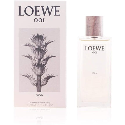 Loewe 001 Man Eau de Parfum, 100ml, design minimalist cu capac din lemn