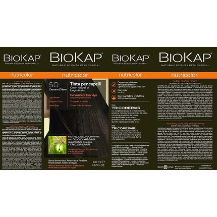 Vopsea de păr, Bios Line Biokap Nutric, castaniu nou