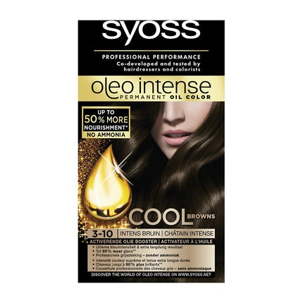Vopsea de păr Syoss Oleo Intense 310, Culoare Deep Brown, 236g