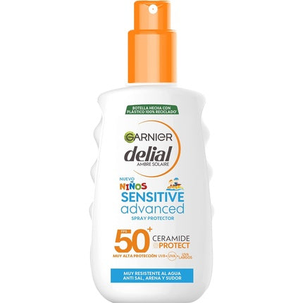 Spray protecție solară, Garnier, Niños Sensitive SPF50+, 200ml