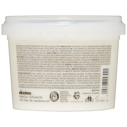 Condiționator Davines LOVE Curl pentru păr ondulat sau creț, cu extract de migdale, 75 ml