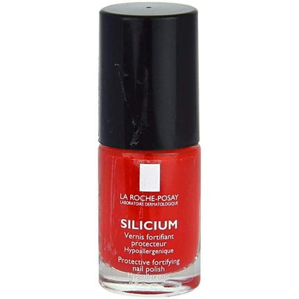 Lac de unghii, La Roche-Posay, Silicium, roșu mac, 6ml
