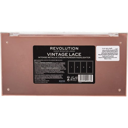 Paletă iluminatoare, Makeup Revolution, Vintage Lace, 20g