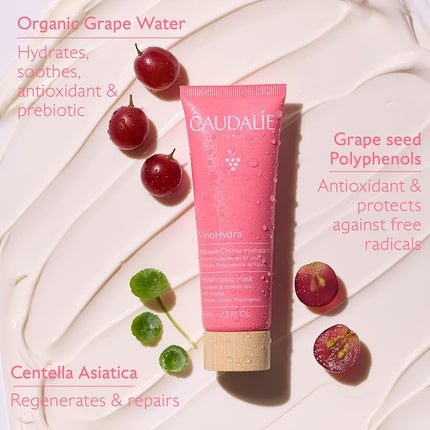 Masca de par, Caudalie, Vinohydra, 75ml