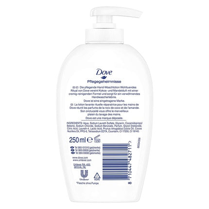 Săpun lichid, Dove, Nourishing, cocos 250ml