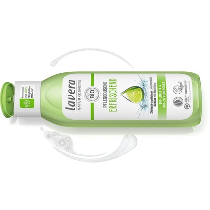 Gel Duș Lavera Refreshing Care, Lime Organic & Lemongrass, 250ml