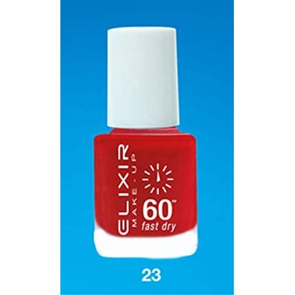 Elixir Makeup 60 Fast Dry Enamel No. 23, Lac de unghii roșu