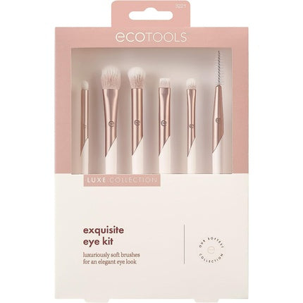 Set pensule machiaj, Ecotools, Natural Elegance, 5 piese, roz