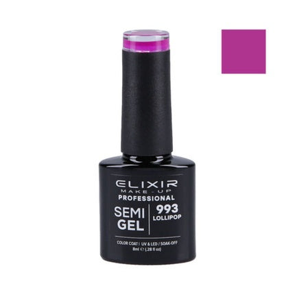 Lac de unghii, Elixir, Semi Gel 993, mov