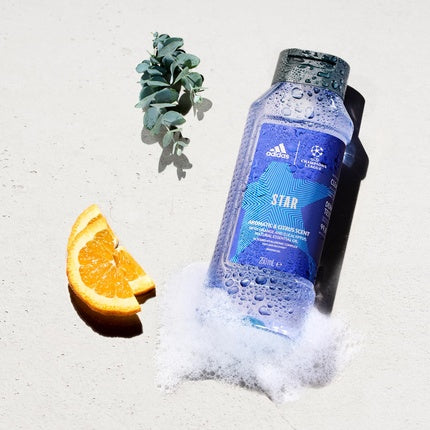 Gel de duș adidas UEFA STAR Edition, 250ml