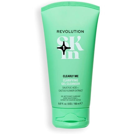 Gel de curățare pentru față Revolution Skincare Clearly Me, Verde, 180 g