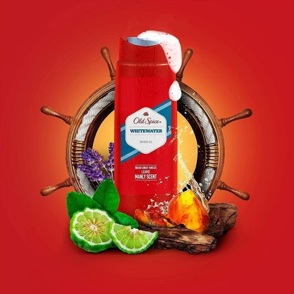 Gel de duș, Old Spice, WhiteWater, roșu, 400ml